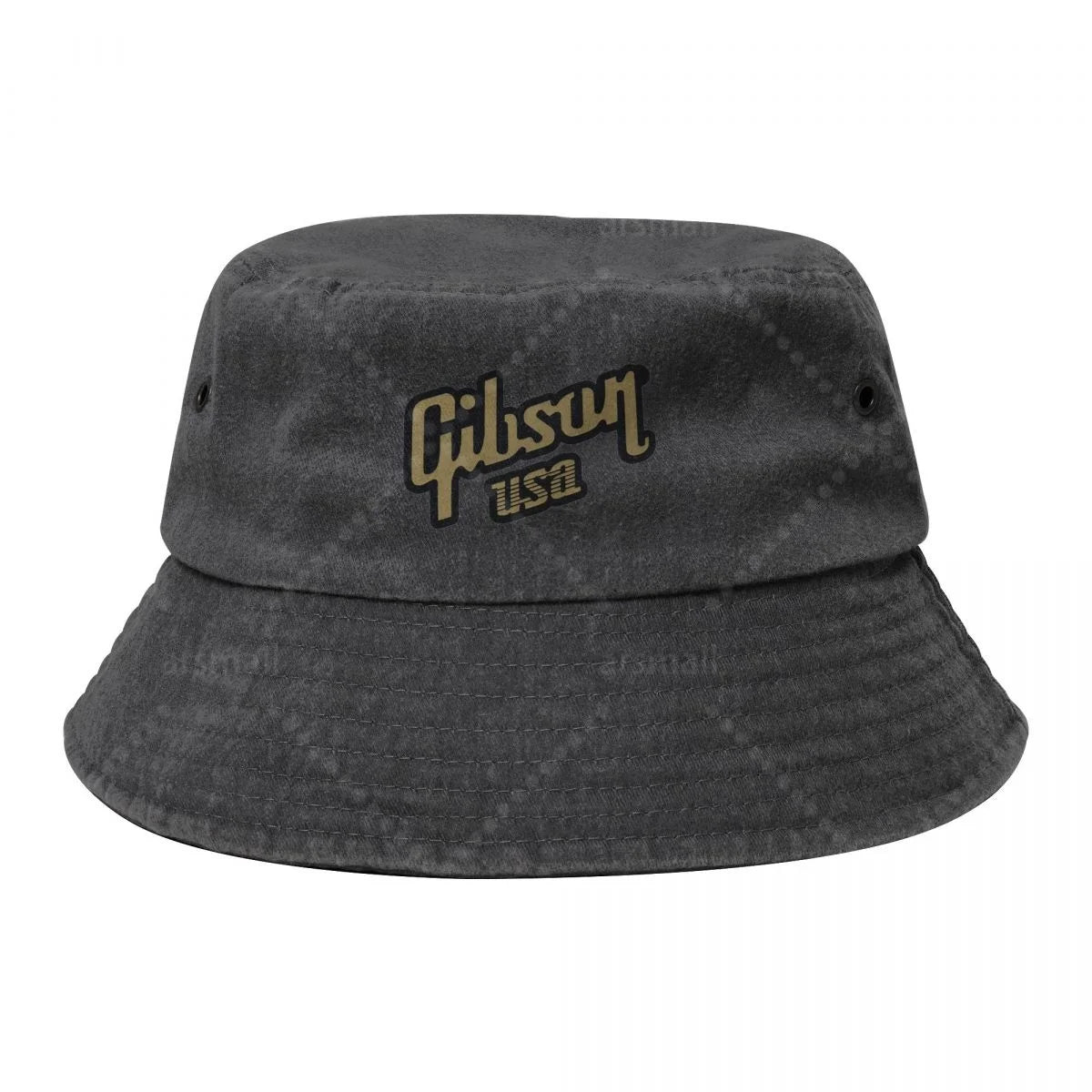 OOworld Gibson Unisex Cotton Bucket Hats Outdoor Sun Hat for Beach Travel