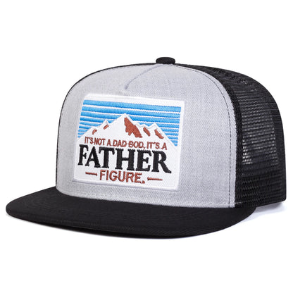 Unisex It's A FATHER Embroidery Hip-hop Net Hats Spring Summer Outdoor