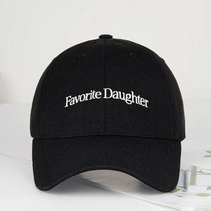 Fun “Favorite Daughter” Embroidered Soft-Peak Baseball Cap