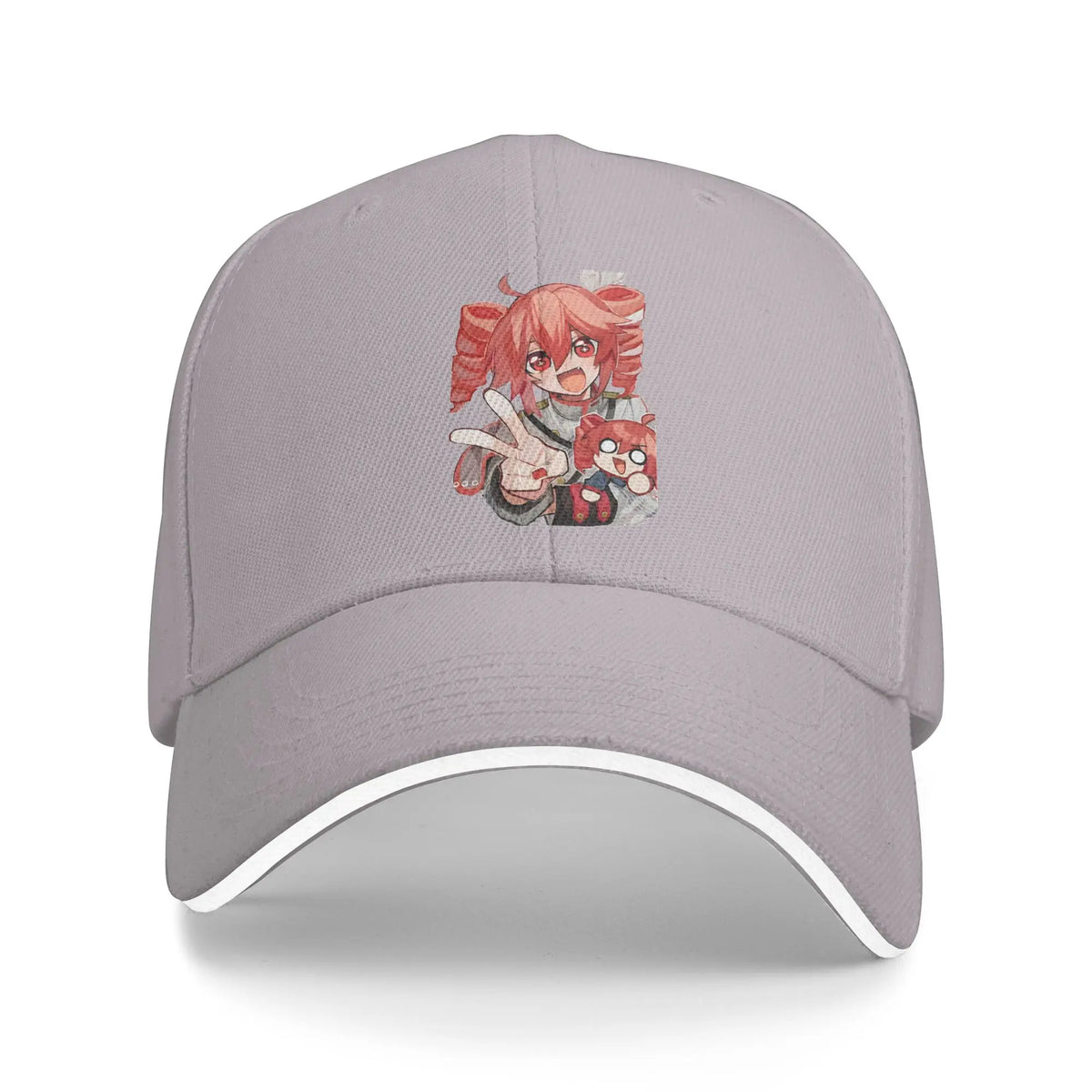 Kasane Teto Peace Sign Chibi Baseball Cap