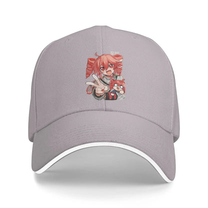 Kasane Teto Peace Sign Chibi Baseball Cap