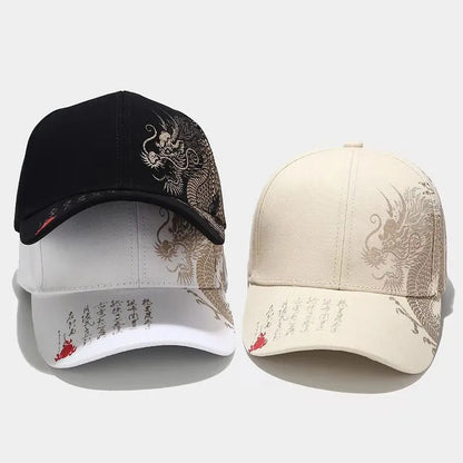 Printing Chinese Dragon Men's Baseball Caps