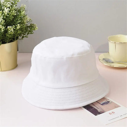 Cotton Summer Foldable Bucket Hat Unisex Women
