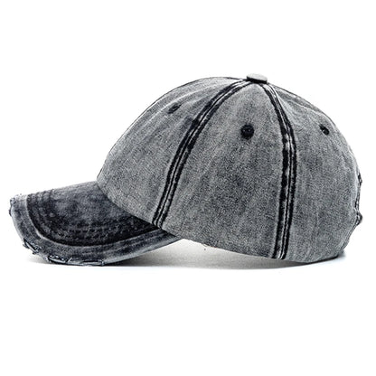 New Unisex Washed Cotton Cap High Quality Denim