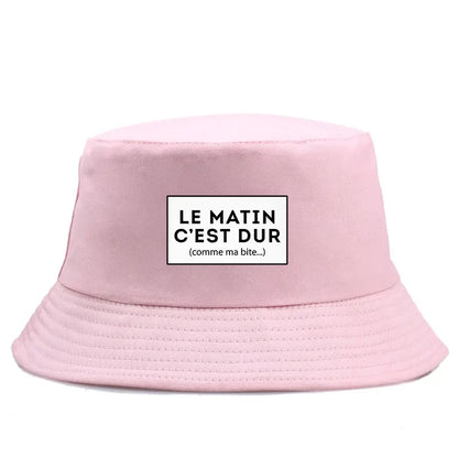 Le Matin C'est Dur Comme Ma Bite Reversible Bucket Hat