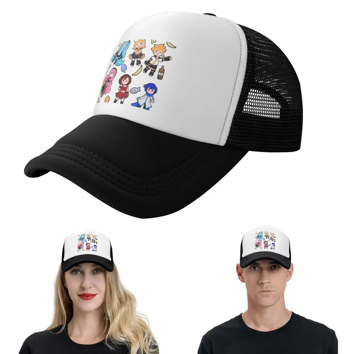 Vocaloid Chibi Chaos! Miku Cap Casual Mesh Baseball Caps