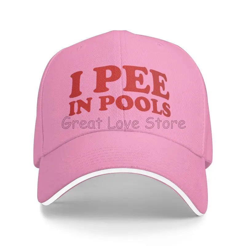 I Pee in Pools Funny Sandwich Baseball Cap For Men & Women
