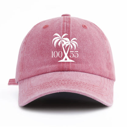 10035 Print Washed Baseball Cap For Adults