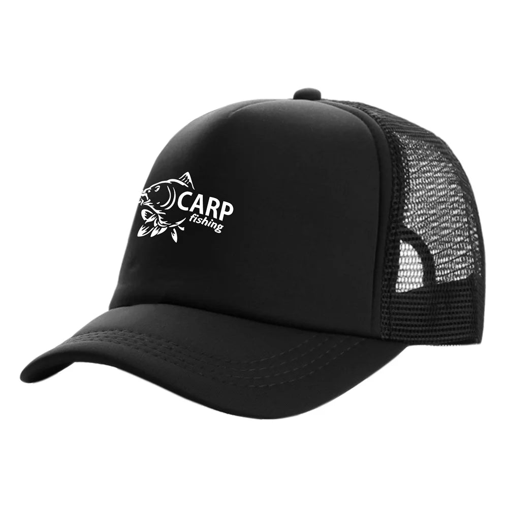 Carp Fish Trucker Caps Men Funny Fishing Printing Hat Baseball Cap