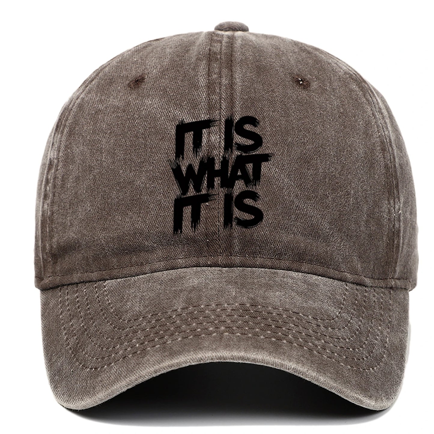 Black Letter Printed Baseball Caps For Men And Women