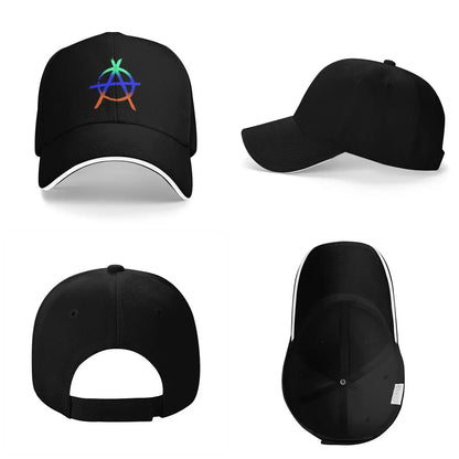 Unisex Baseball Hats Anarchy Logo Outdoor Streetwear Summer Sports Baseball Caps