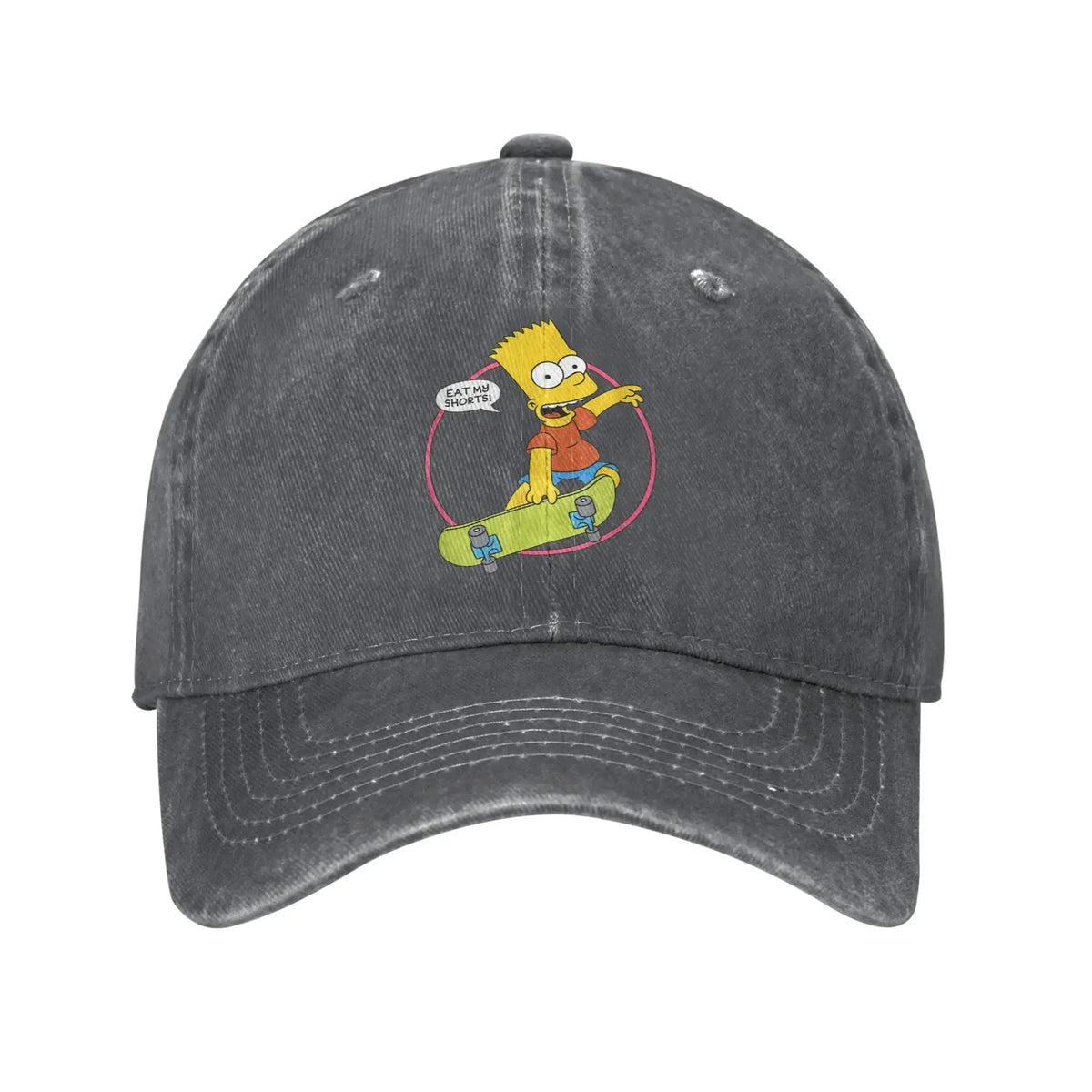 New The S-simpson Bart Eat My Shorts Sun Baseball Cap