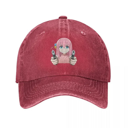 Kawaii Bocchi Anime Gotoh Hitori Denim Baseball Cap