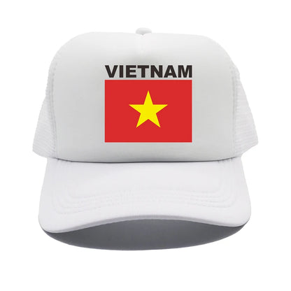 Vietnam Trucker Cap Summer Men Cool Country Flag Hat Baseball Cap
