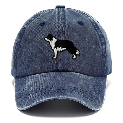 Border Collie Washed Cotton Baseball Cap