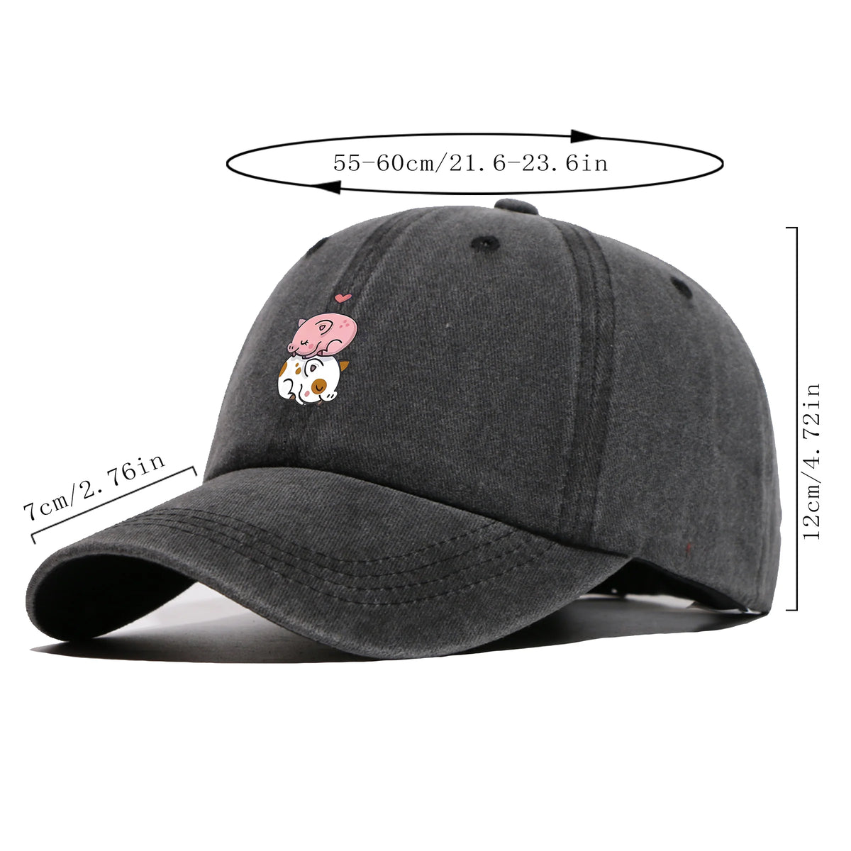 Cute Pig Print Baseball Cap