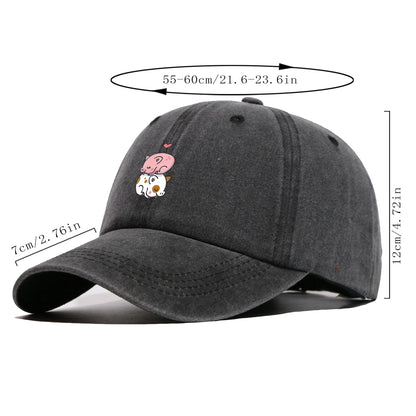 Cute Pig Print Baseball Cap