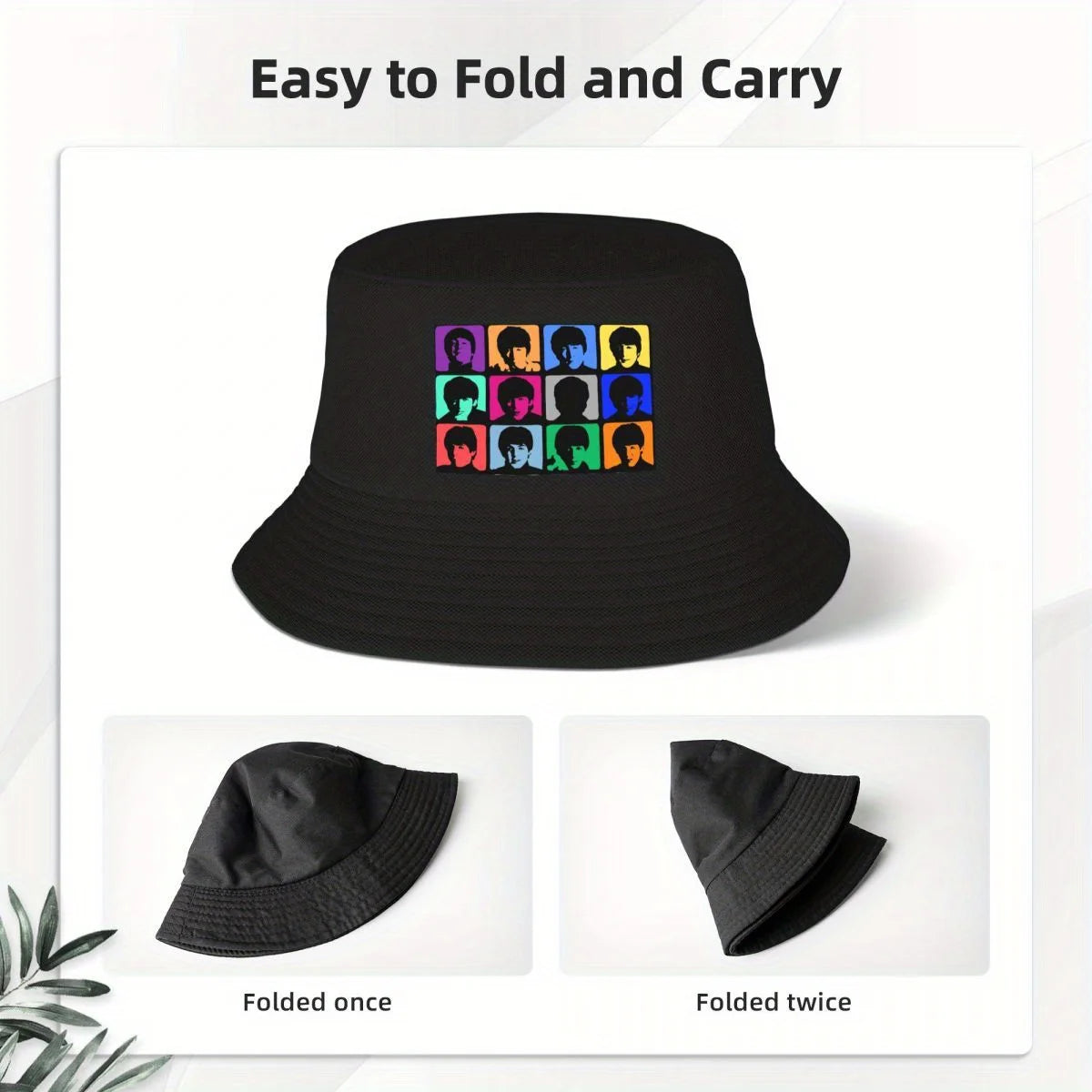 Custom The Beatle Heavy Metal Rock Bucket Hat