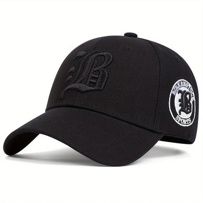 Unisex Gothic Letter Embroidery Baseball Caps