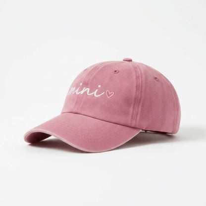 Washed Cotton dad mama mini Love Caps Baseball Hats