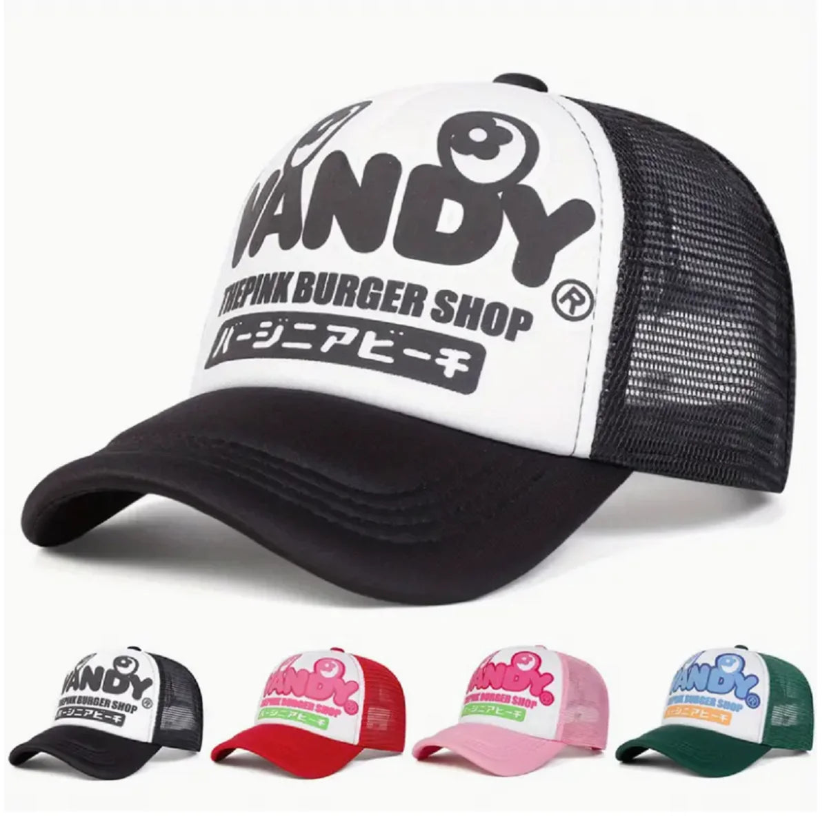 VANDY Japanese Printed Men's Mesh Cap Baseball Cap Hip-Hop Cap Women's
