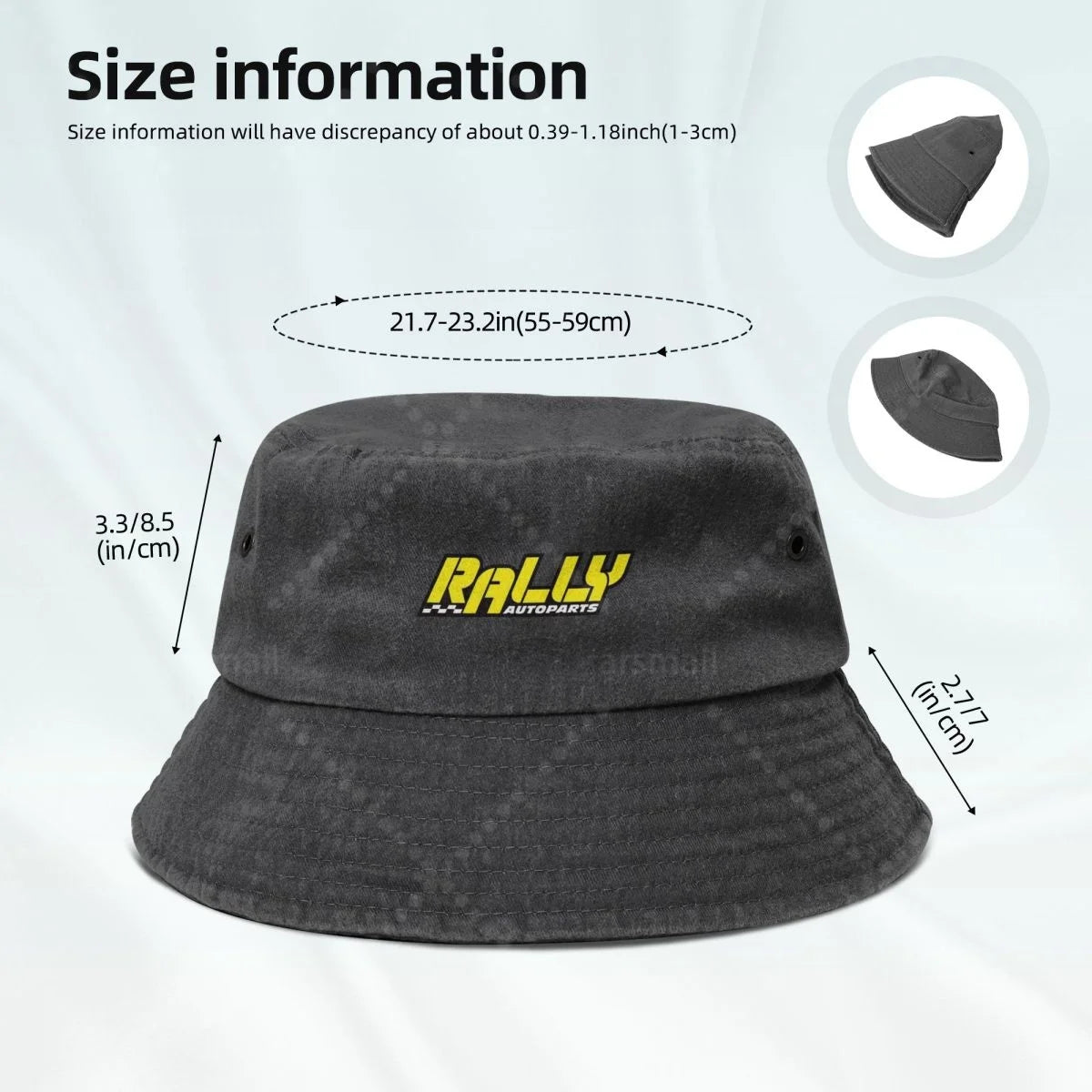 Rally Autoparts Unisex Cotton Bucket Hats