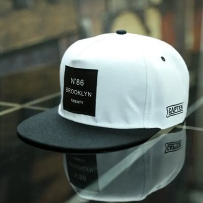 Unisex Brooklyn Print Label Embroidery Hip-hop Hats Adjustable Snapback Caps