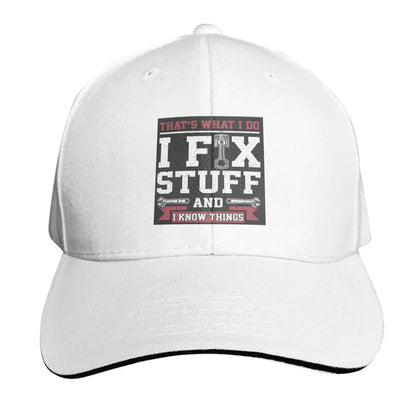 That's What I Do I Fix Stuff And I Know Things Cap Fashion Casual Baseball Caps