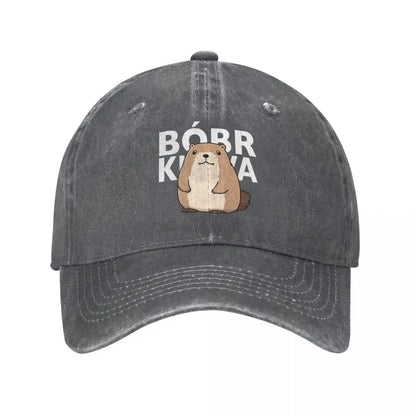 Classic Cute Poland Beaver Bober Meme Baseball Cap For Men Women Cotton Polish Bobr Kurwa Trucker Hat