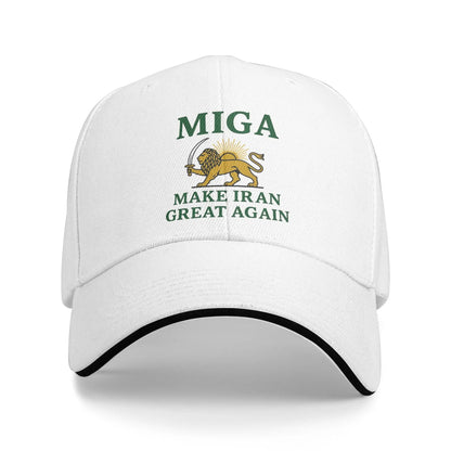 New Make Iran Great Again MIGA Golf Cap Unisex Style Baseball Hat