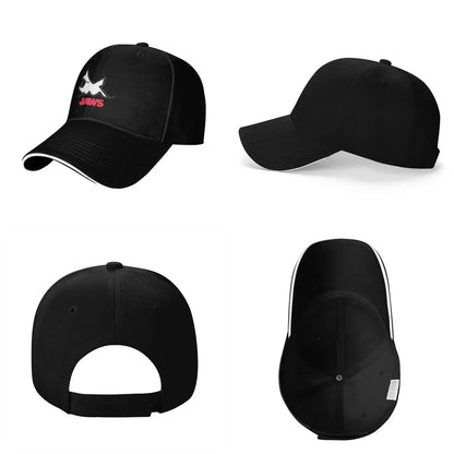 Jaws 50th Anniversary Logo Movie Cap Fashion Casual Baseball Caps