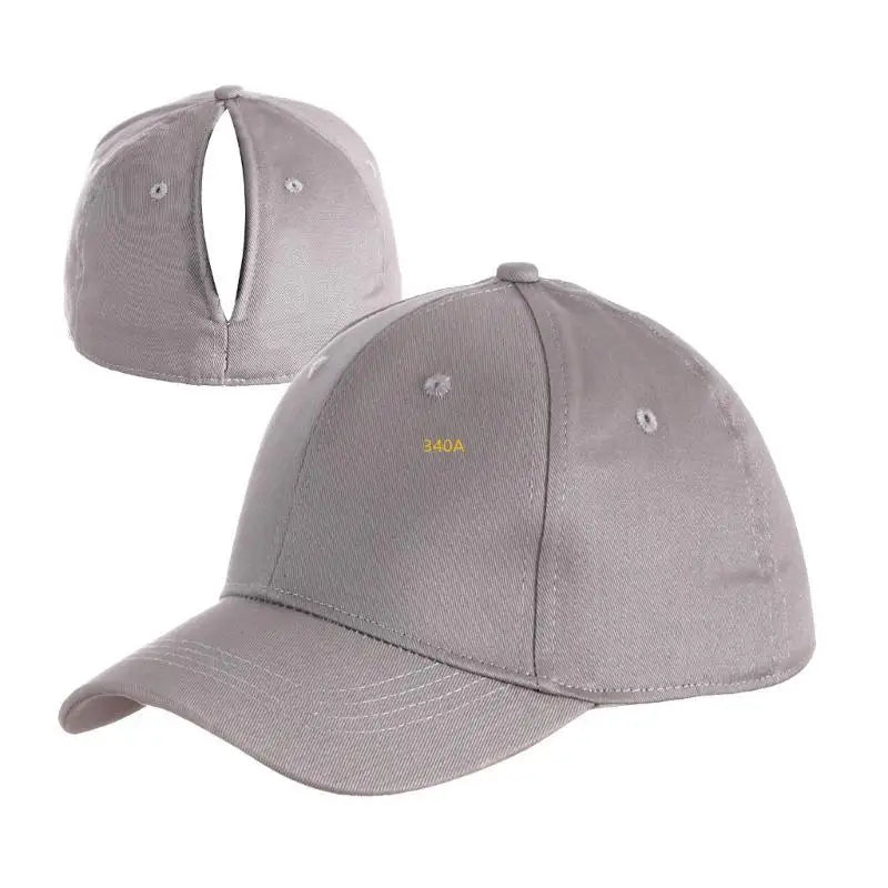 Women Adjustable Ponytail Hat With Closure Soft Breathable Baseball Hat