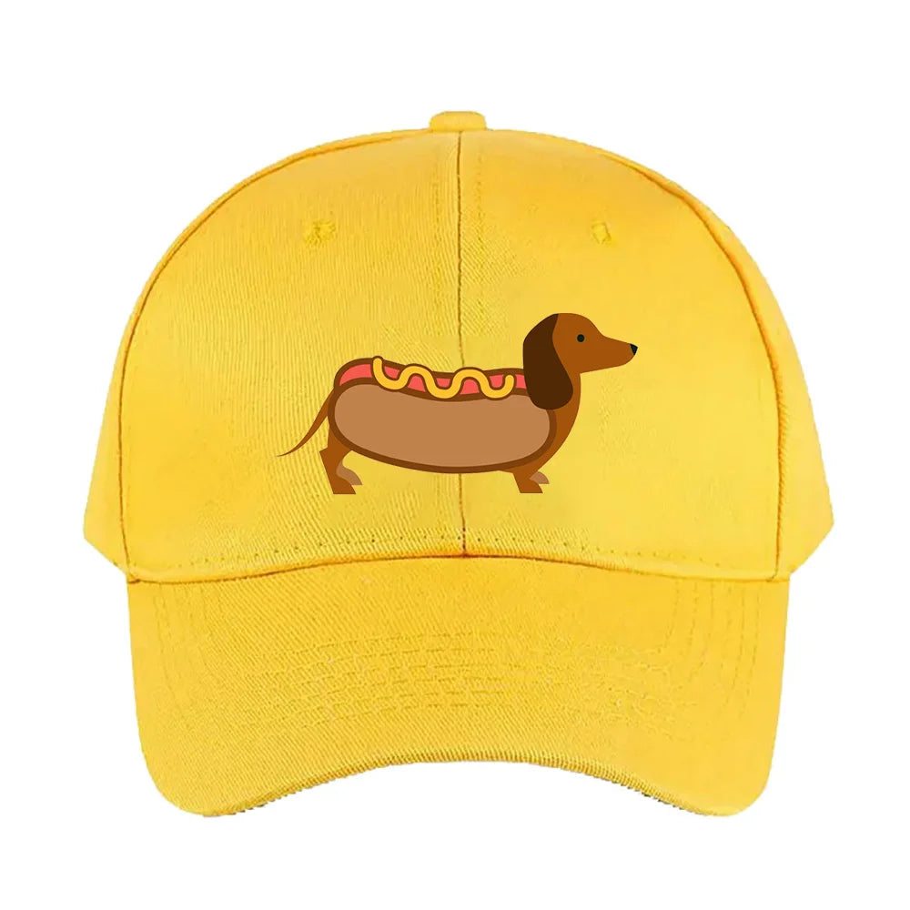 Hotdog Wiener Dog Baseball Cap