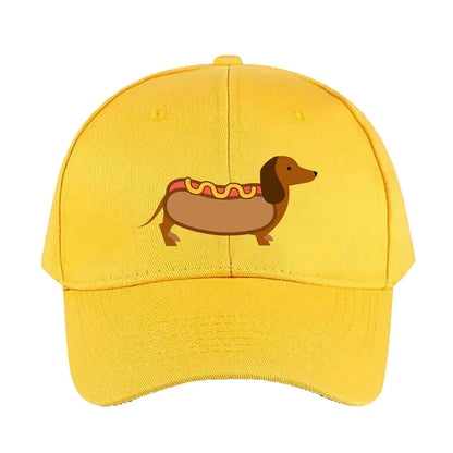 Hotdog Wiener Dog Baseball Cap