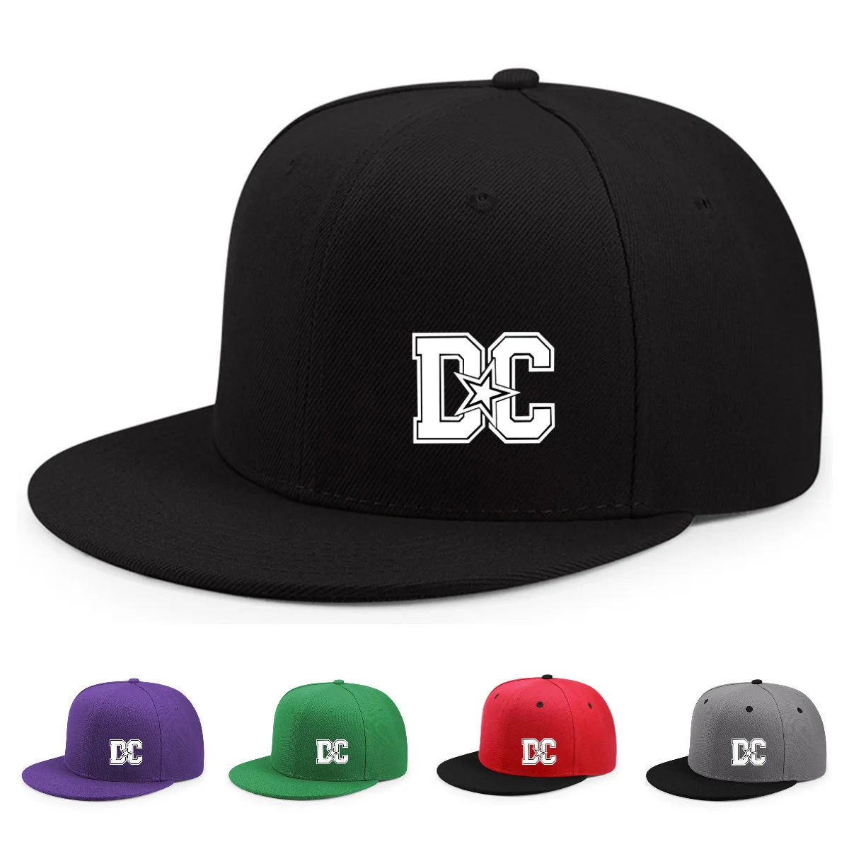 Unisex Letter Print Hip-hop Snapback Cap