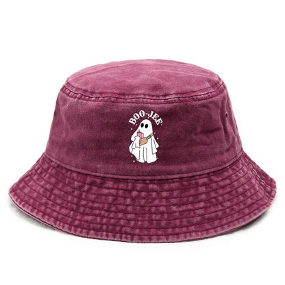 Halloween Themed BOO-JEE Print Hat Bucket Hat