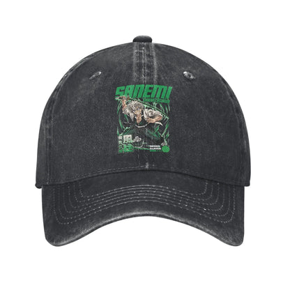 Pure Color Dad Hats Sanemi Shinazugawa Baseball Caps Demon Slayer