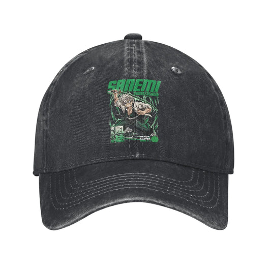 Pure Color Dad Hats Sanemi Shinazugawa Baseball Caps Demon Slayer