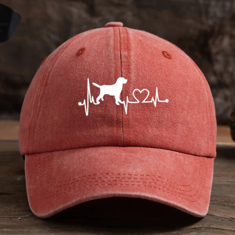 Dog Love Printed Baseball Cap