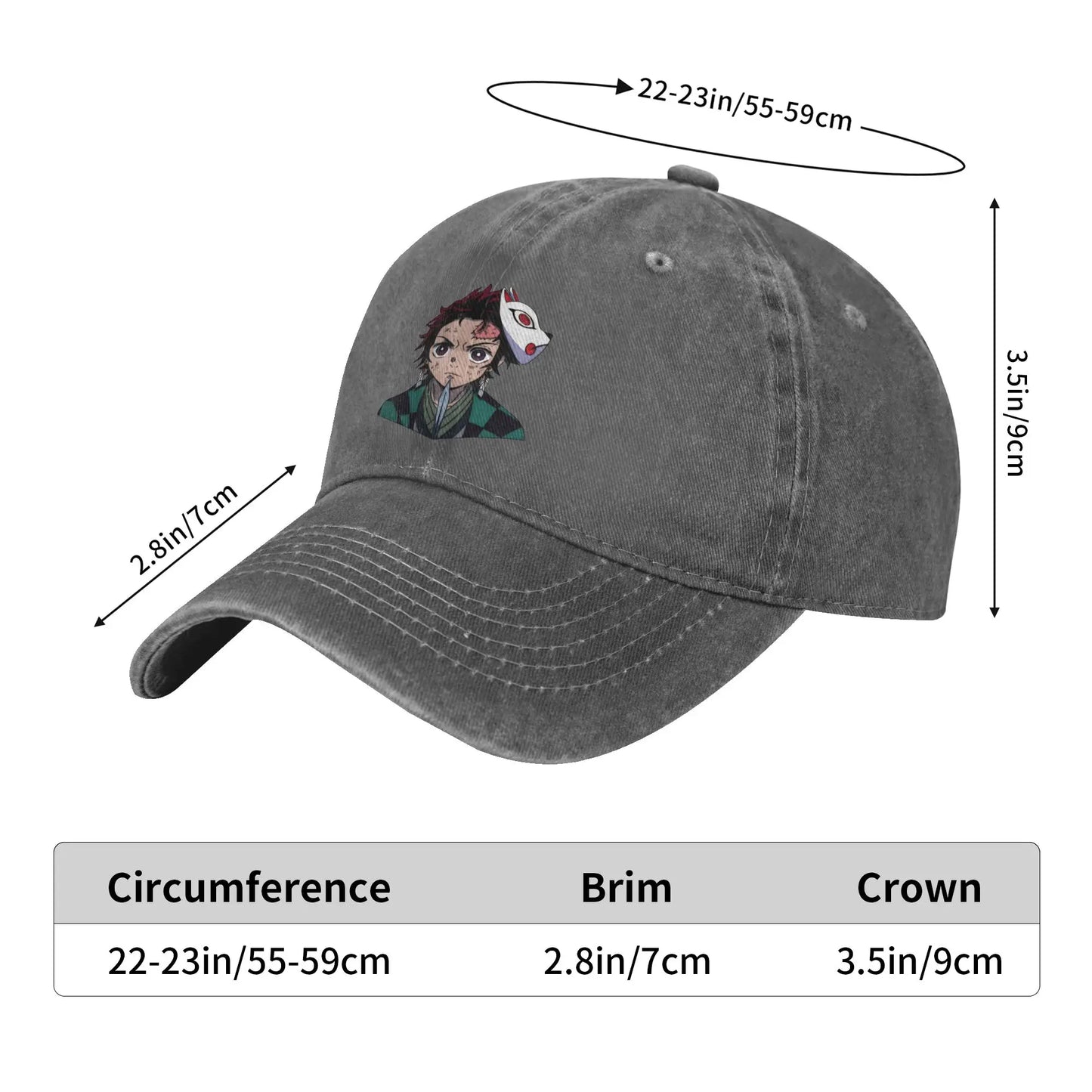 Water Breathing Baseball Caps Peaked Cap Demon Slayer