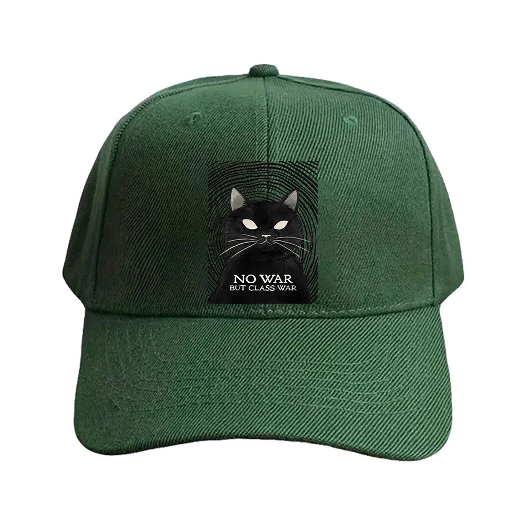 No War But Class War Cat Baseball Cap