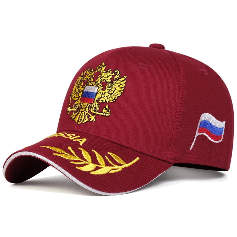 Unisex Double Headed Eagle Embroidery Baseball Caps Spring Autumn Sunscreen Hat