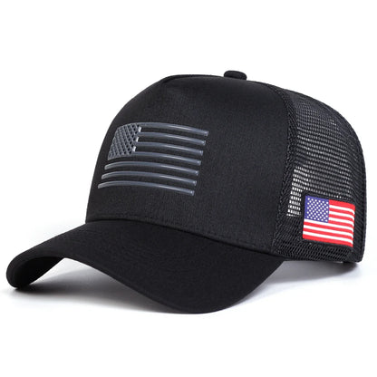 Unisex American Flag Embroidery Baseball Caps