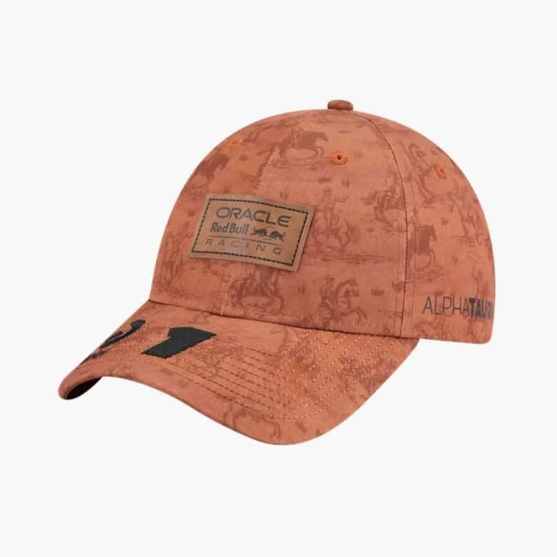 2025 Red Bull Racing Liam Lawson Isack Hadjar Brown Hats Outdoor Sports Baseball Hats