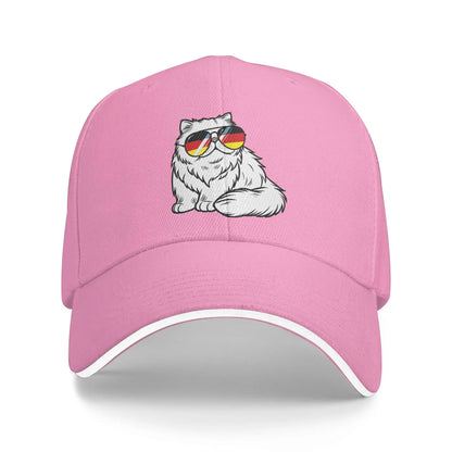 German Flag Cat Baseball Cap