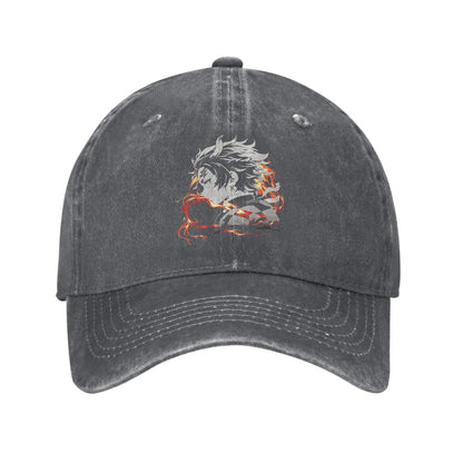Tanjiro DARK BACKGROUND Demon Slayer Baseball Hat