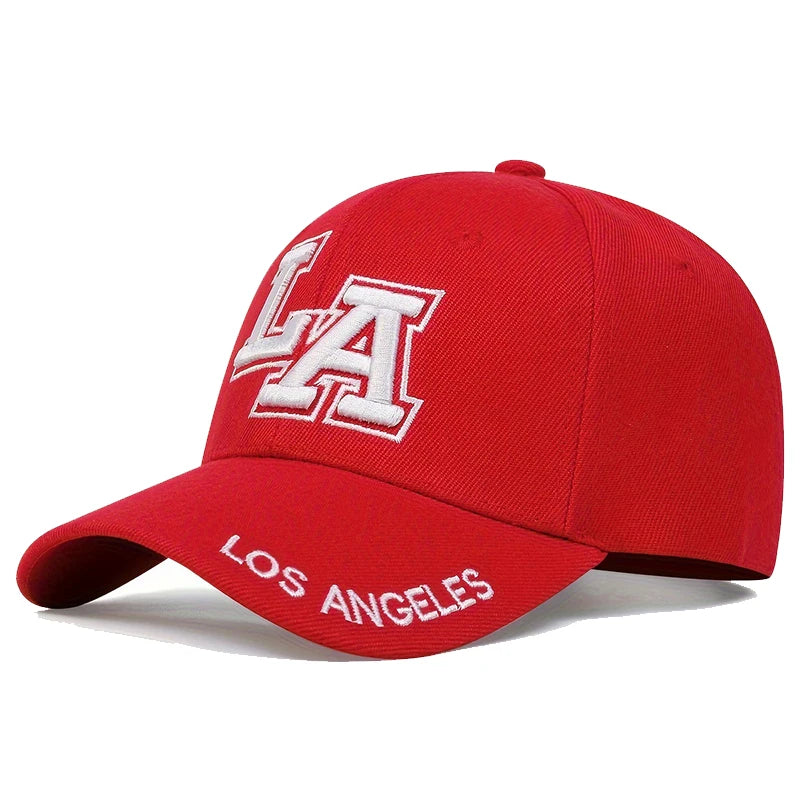 Unisex Los Angeles Letter Embroidery Baseball Caps Spring Autumn Outdoor