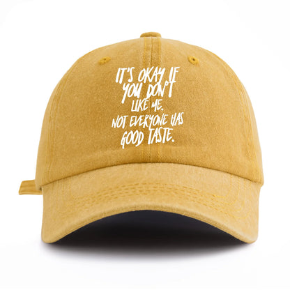 IT'S OK Print Washed Baseball Cap For Adults