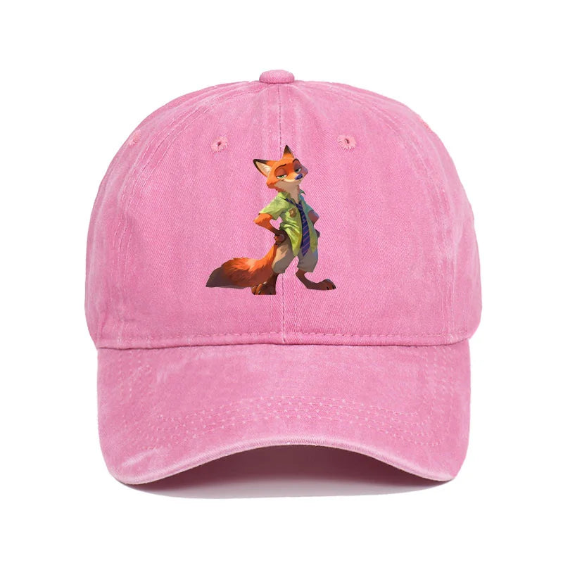 Cartoon Zootopia Nick Sun Baseball Cap