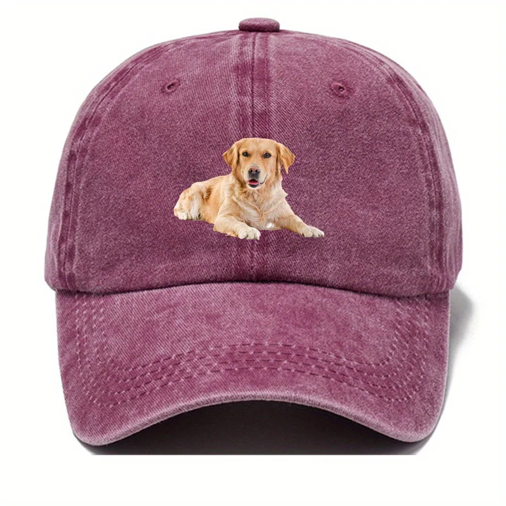 Golden Retriever Printed Baseball Cap For Both Men And Women